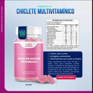 Goma de Mascar Vitaminada: Chiclete Multivitamínico