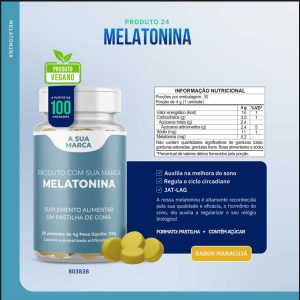 Melatonina Essenza em Pastilha de Goma Sabor Maracujá