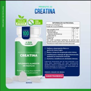 Creatina Essenza em Pastilha Sabor Framboesa